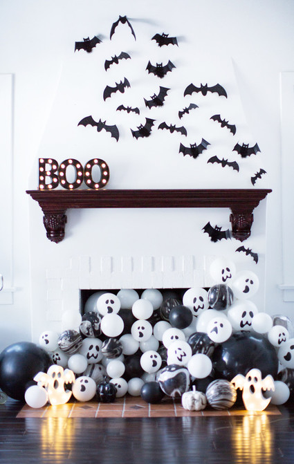Black and white halloween party