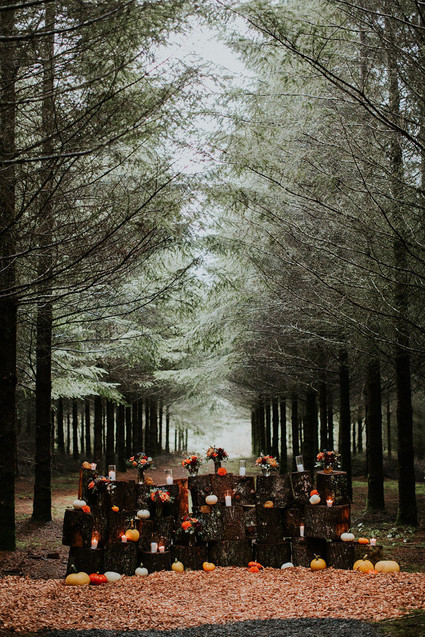 Fall wedding decor