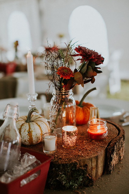 Fall wedding decor