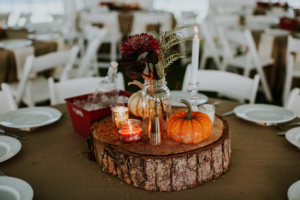 Fall wedding decor