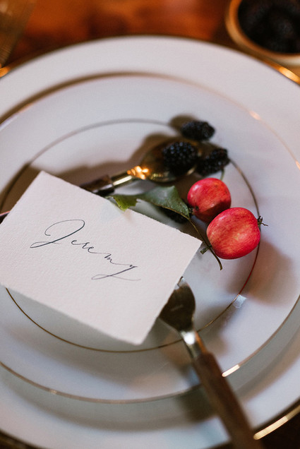 Simple wedding place cards