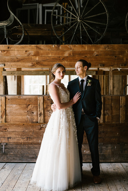 Fall barn wedding