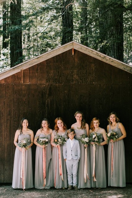 Grey bridesmaid dresses Inspiration