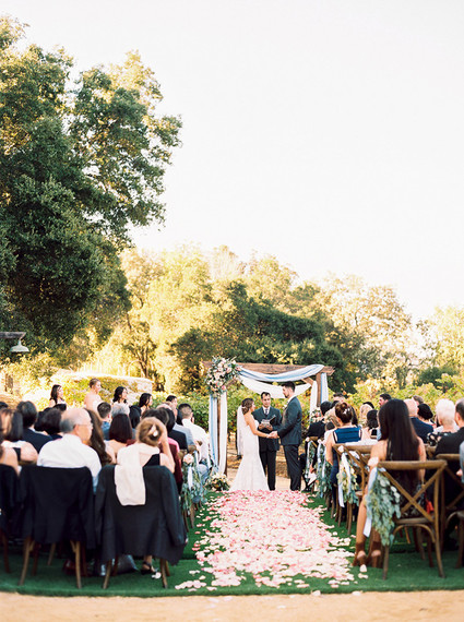 Romantic wedding ceremony