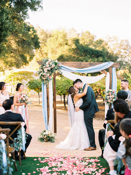 Romantic wedding ceremony