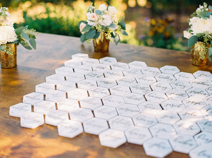 Marble place cards Inspiration