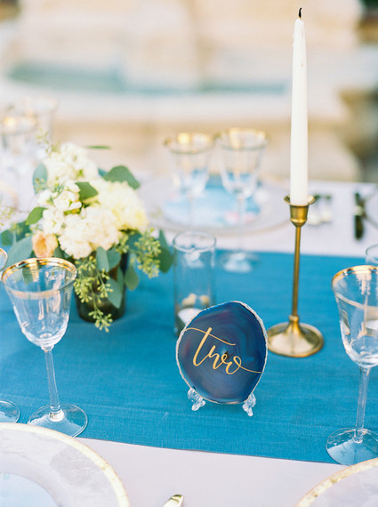 Geode table number Inspiration