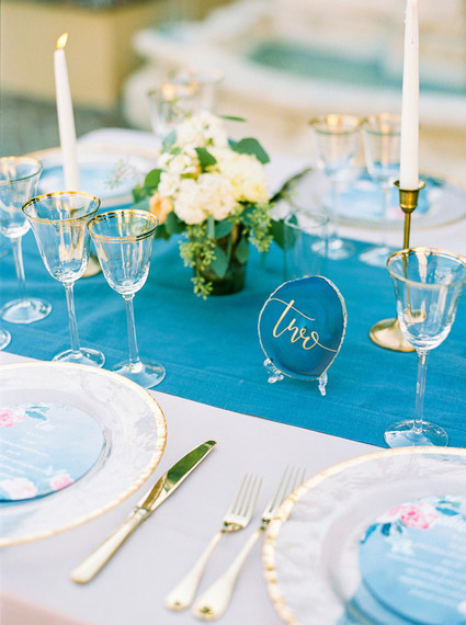 Geode table number Inspiration