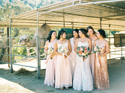 Pink bridesmaid dresses Inspiration