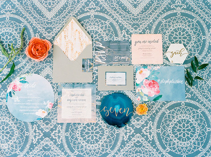Modern wedding invitation