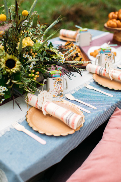 Rustic fall kids Thanksgiving party ideas