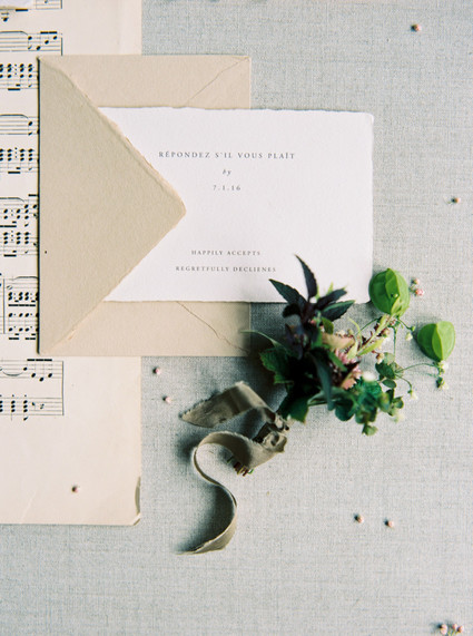 Elegant wedding invitations