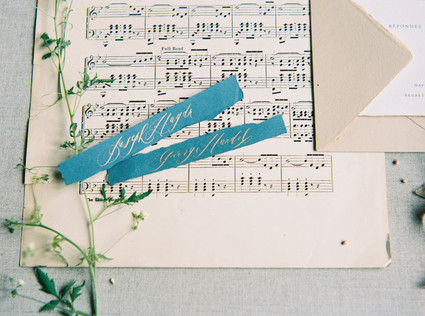 Music themed wedding
