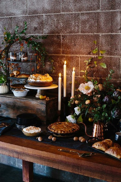 Thanksgiving dessert table