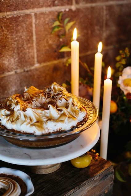 Thanksgiving pie table
