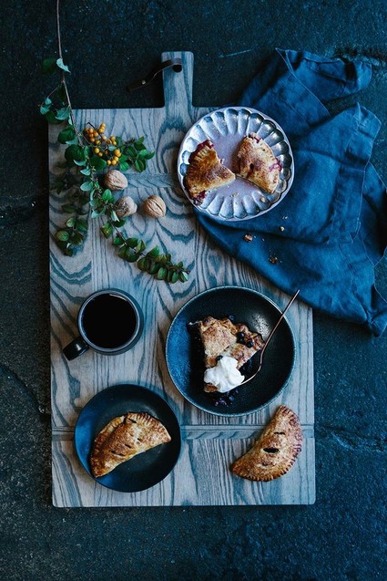 Thanksgiving pie table