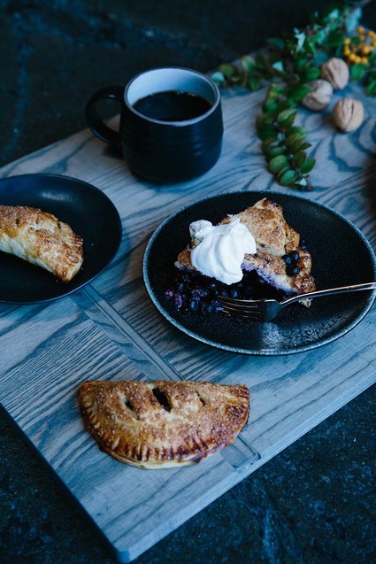 Thanksgiving pie table