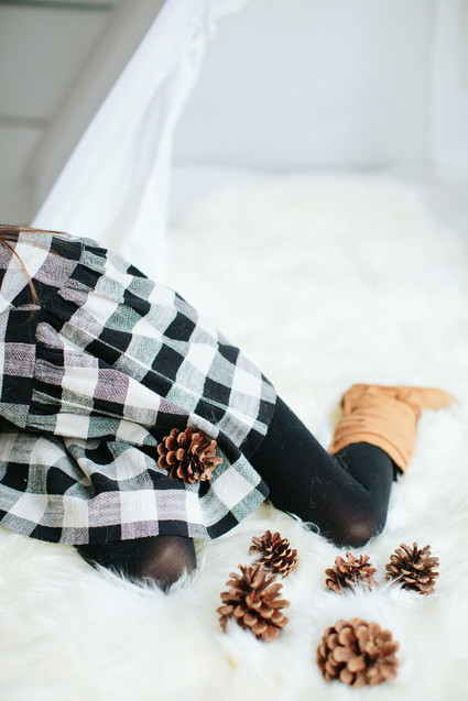 modern styled holiday photos