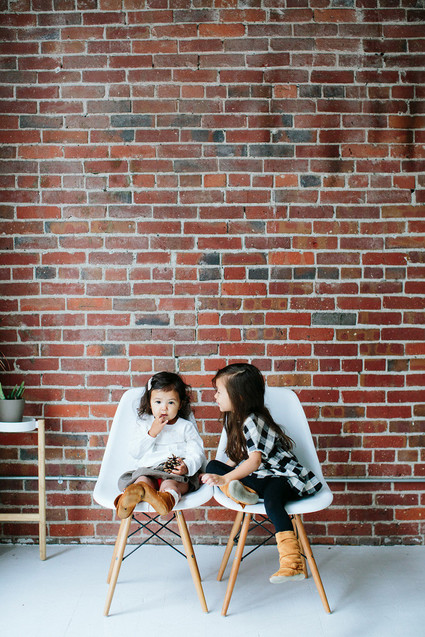 modern styled holiday photos