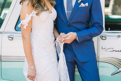 Crocheted wedding dress