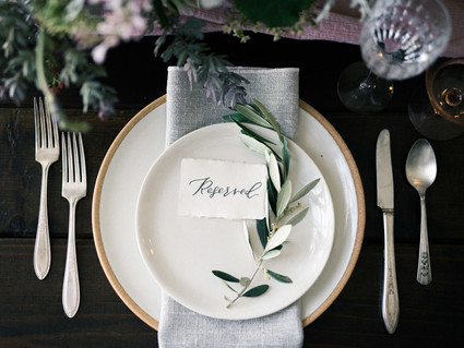 Simple place setting ideas