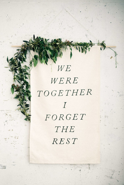Wedding signage
