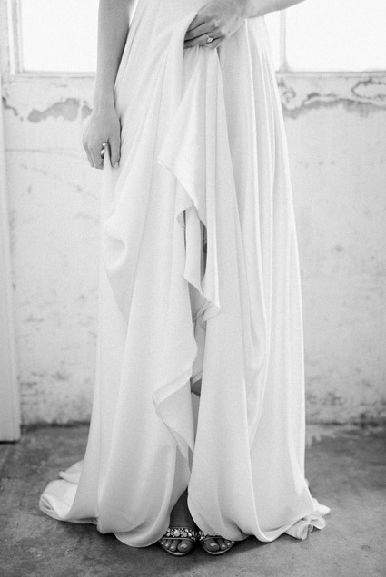 Modern Sarah Seven wedding dress