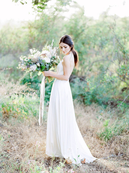 Modern Sarah Seven wedding dress