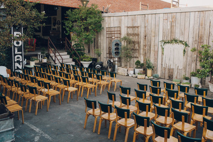 Macrame ceremony backdrop