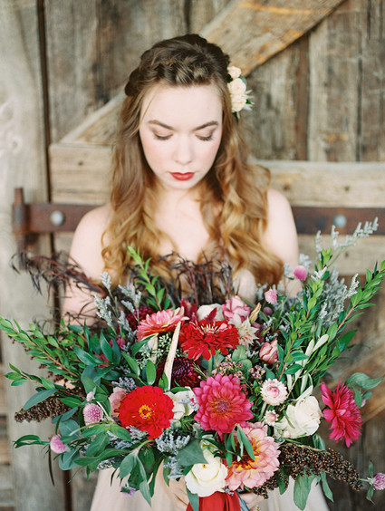Fall bridal bouquet