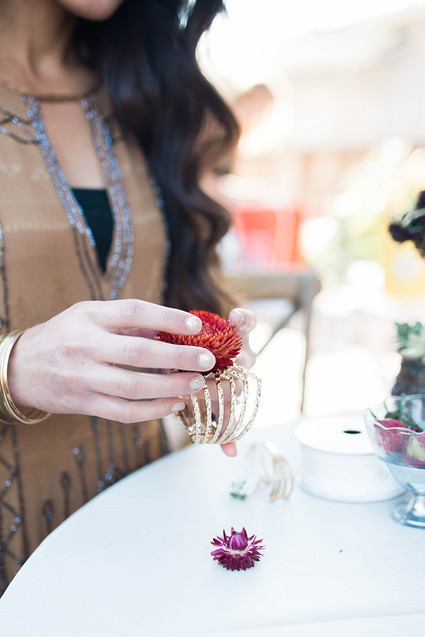 DIY floral bracelets