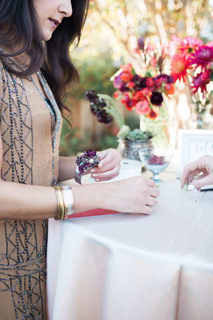 DIY floral bracelets