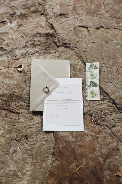 Rustic Thanksgiving wedding in the forest