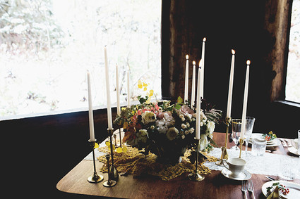 Rustic Thanksgiving wedding in the forest