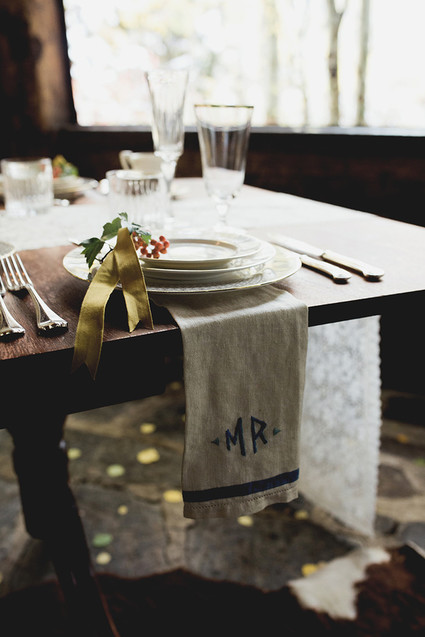 Rustic Thanksgiving wedding in the forest