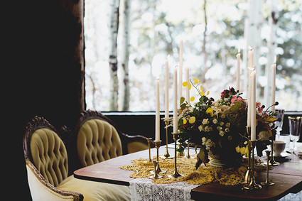 Rustic Thanksgiving wedding in the forest