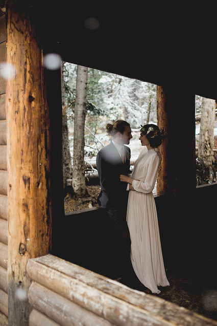 Rustic Thanksgiving wedding in the forest