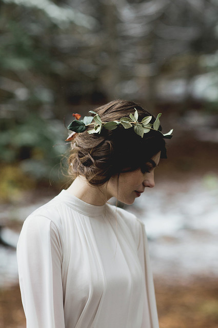 Rustic Thanksgiving wedding in the forest