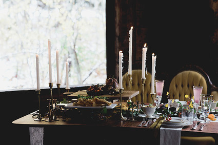 Rustic Thanksgiving wedding in the forest