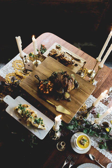 Rustic Thanksgiving wedding in the forest