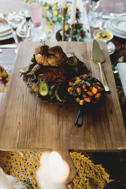 Rustic Thanksgiving wedding in the forest