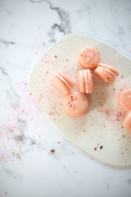 Pink macaroons
