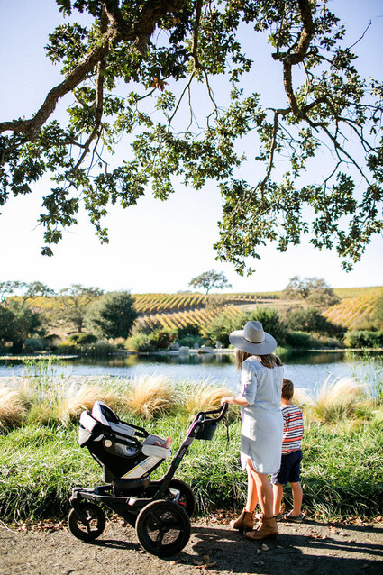 A day at a vineyard with Orbit stroller