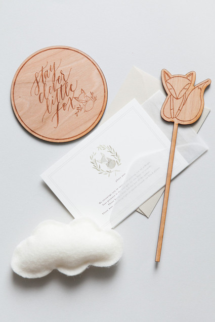 Winter fox baby shower