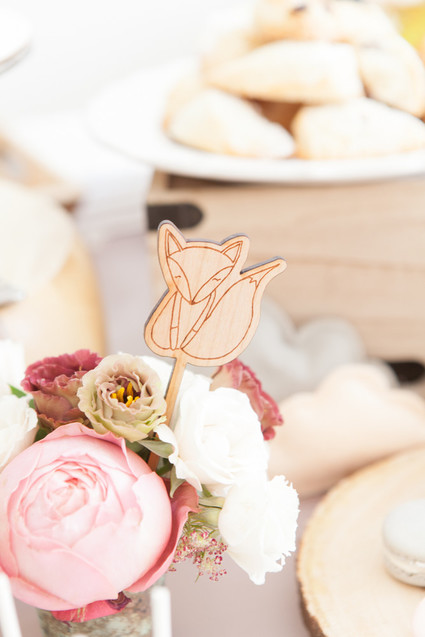 Winter fox baby shower