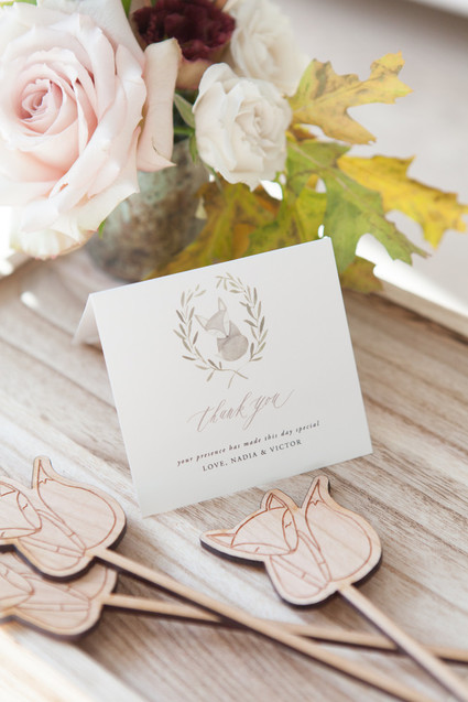 Winter fox baby shower