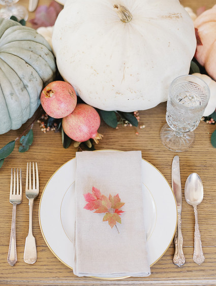 Fall place setting Inspiration