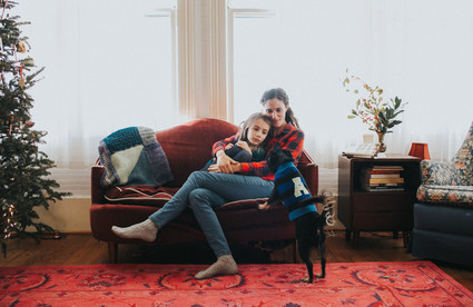 Farmhouse holiday family photos