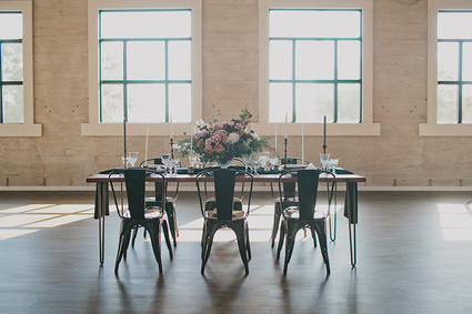 Industrial modern wedding ideas