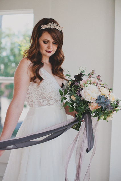 Quartz bridal crown